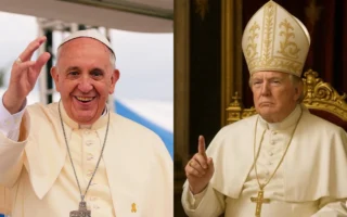 走得太远了吗?特朗普发布了自己作为教皇的AI生成的AI